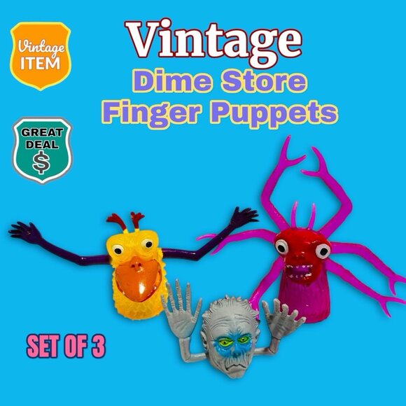 Weird Monster Finger Puppets - Picture 1 of 6